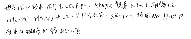 当店をご利用いただいた感想をお聞かせください。